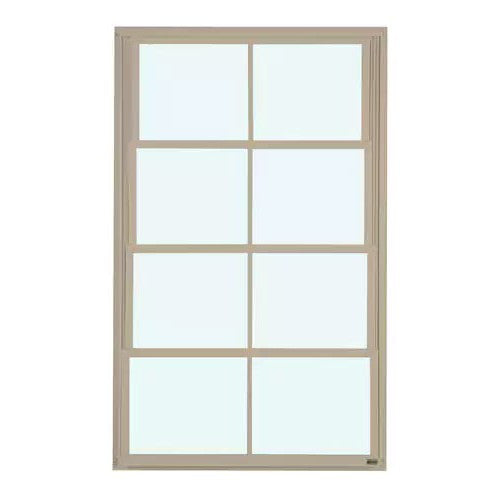 Eze-Breeze Beige Vertical 4-Track Venting Window