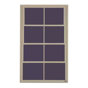 Eze-Breeze Beige Vertical 4-Track Venting Window