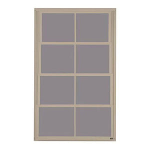 Eze-Breeze Beige Vertical 4-Track Venting Window