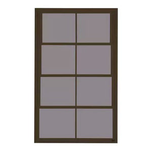 Eze-Breeze Bronze Vertical 4-Track Venting Window